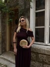 Altın Sarısı İstiridye Plaka Çanta