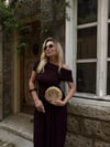 Altın Sarısı İstiridye Plaka Çanta