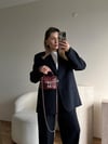 Bordo Kapitone Çapraz Askılı Rosy Çanta