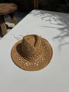 Camel Hasır Kovboy Şapka