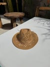 Camel Hasır Kovboy Şapka