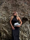 Gümüş Clutch Chloe Çanta