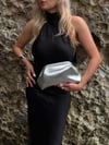 Gümüş Clutch Chloe Çanta