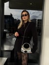 Gümüş Glam Sert Plaka Çanta