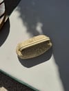 Krem Hasır Clutch Çanta