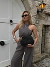 Siyah Clutch Hasır Çanta