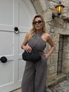 Siyah Clutch Hasır Çanta