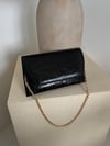 Siyah Clutch Zincirli Nicole Çanta