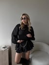 Siyah Clutch Zincirli Nicole Çanta