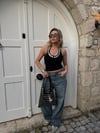 Siyah Gümüş Trok Detaylı Grace Çanta