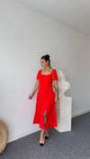 BEBE PLUS NAR ÇİÇEĞİ ELBİSE
