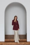 BORDO KADİFE CEKET