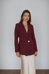 BORDO KADİFE CEKET