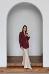 BORDO KADİFE CEKET