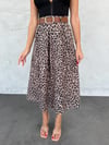 CREP LEOPAR KEMERLİ ETEK