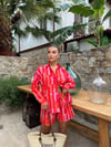 FLAMLI KETEN ŞORTLU TAKIM