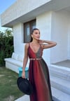 GÖGSÜ TAŞ AKSESUARLI ELBİSE