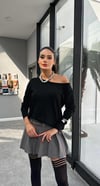 KAYIK YAKA T KOL TRİKO BLUZ