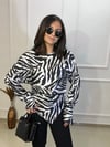 ŞAMDAN ASİNETTRİK KEMERLİ ZEBRA DESEN