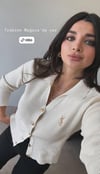 YSL HIRKA GOLD DÜĞMELİ BEJ