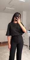 ZARA SİMLİ TRİKO BLUZ ORJİNAL