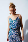 ZEBRA DESENLİ SATEN BLUZ