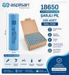 Aspilsan 18650 3.7V 2800mAh Li-ion Şarjlı Pil 100 Adet Özel Paket - PilgrossAspilsan 18650 3.7V 2800mAh Li-ion Şarjlı Pil 100 Adet Özel Fiyat - PilgrossLi-ion Piller