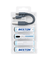 Beston AAA Li-ion Type-C Şarjlı 1.5V 660mWh 4lü İnce PilBeston AAA Li-ion Type-C Şarjlı 1.5V 660mWh 4lü İnce PilŞarjlı Piller
