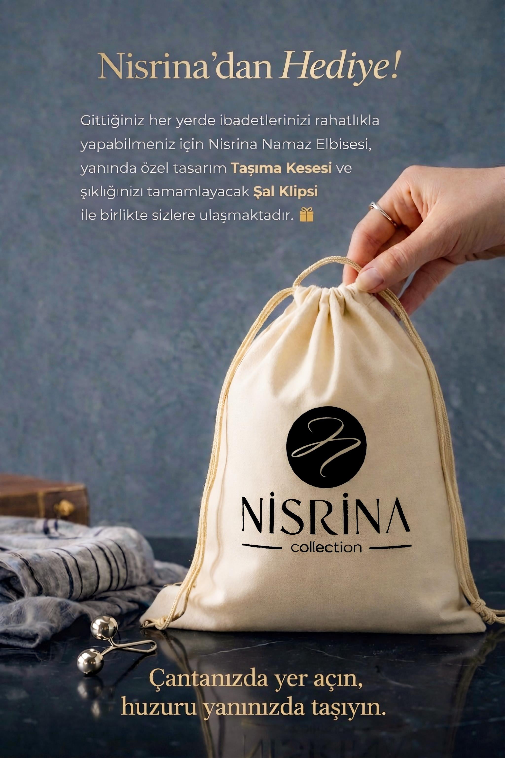 Orkide Fermuarlı Pamuklu Penye Namaz Elbisesi