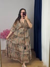 ipek kumaş kaftan elbise-1008