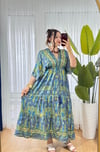 İpek Nakışlı Kaftan Elbise -30