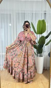 İpek Nakışlı Kaftan Elbise -31