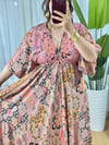 İpek Nakışlı Kaftan Elbise -31