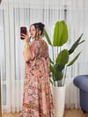 İpek Nakışlı Kaftan Elbise -31