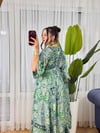 İpek Nakışlı Kaftan Elbise -32