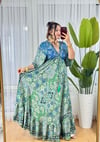 İpek Nakışlı Kaftan Elbise -32