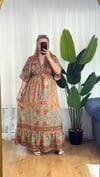 İpek Nakışlı Kaftan Elbise -33