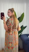 İpek Nakışlı Kaftan Elbise -33