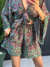 İpek Şort Bolero Takım-1019