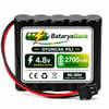 4.8V 2700mAh Oyuncak Pili Siyah Soket Ni-MH Şarjlı Batarya