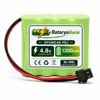 4.8V 1300mAh Oyuncak Araba Pili Siyah Soket + USB Şarj Cihazı | RC Araç Batarya Seti