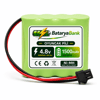 4.8V 1500mAh Oyuncak Araba Pili – Ni-MH Şarjlı Batarya Siyah Soketli Yüksek Performans