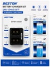 Beston M-7005 2'li USB 9V Pil Şarj Aleti + EFCELL 9V 250mAh 2'li Şarjlı Pil Seti