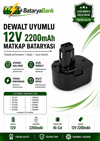 Dewalt 12V 2200mAh Muadil Batarya
