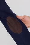 3116 LCS Erkek Açık Lacivert Likralı Pamuklu Kumaşlı Slim Fit Spor Blazer Ceket
