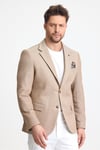 Abrines Erkek Hardal Pamuklu Likralı Esneyen Kumaşlı Slim Fit Spor Blazer Ceket