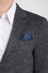 Aimame Erkek Lacivert Mono Yaka Örme Esnek Likralı Kumaş Blazer Ceket