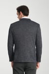 Aimame Erkek Lacivert Mono Yaka Örme Esnek Likralı Kumaş Blazer Ceket