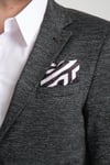 Aimame Erkek Siyah Mono Yaka Örme Esnek Likralı Kumaş Blazer Ceket