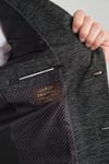 Aimame Erkek Siyah Mono Yaka Örme Esnek Likralı Kumaş Blazer Ceket